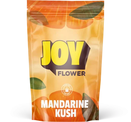 Fleur CBD Mandarine Kush aux arômes de mandarine, idéale pour relaxation, cultivée en hydroponie pour une qualité et pureté exceptionnelles.