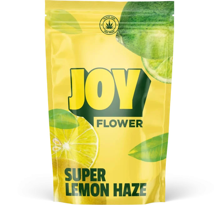 Fleur CBD Super Lemon Haze, avec ses arômes citronnés intenses, cultivée en indoor pour une expérience de fraîcheur et de qualité exceptionnelle.